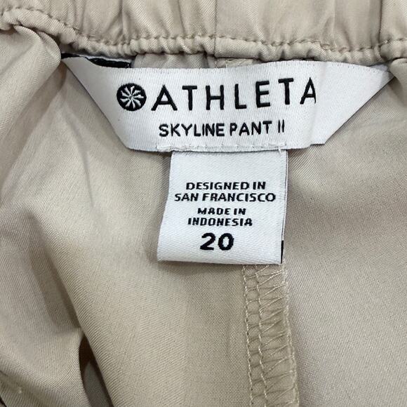 ATHLETA Skyline Pants II NEW Women's Plus Size 20 Abalone Grey Stretch NWT - Picture 8 of 12